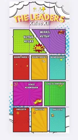 Link template ada di Bio. #capcut #strukturkelas #templatecanva #belajaredit #organisasikampus #canva 