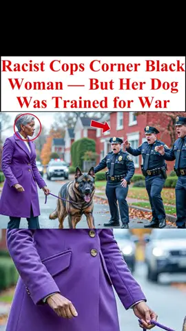 Racist Cops Corner Black Woman — But Her Dog Was Trained for War