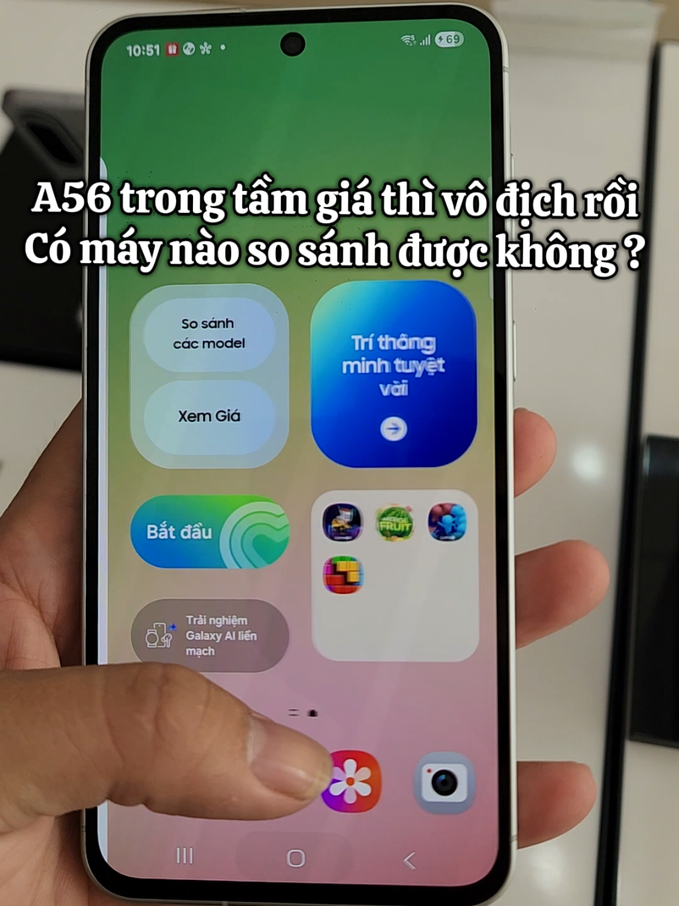 Năm nay dòng A56 làm tốt quá, có máy nào trong tầm giá so sánh được đâu  #samsung #điệnthoại #phukiendienthoai #a56 