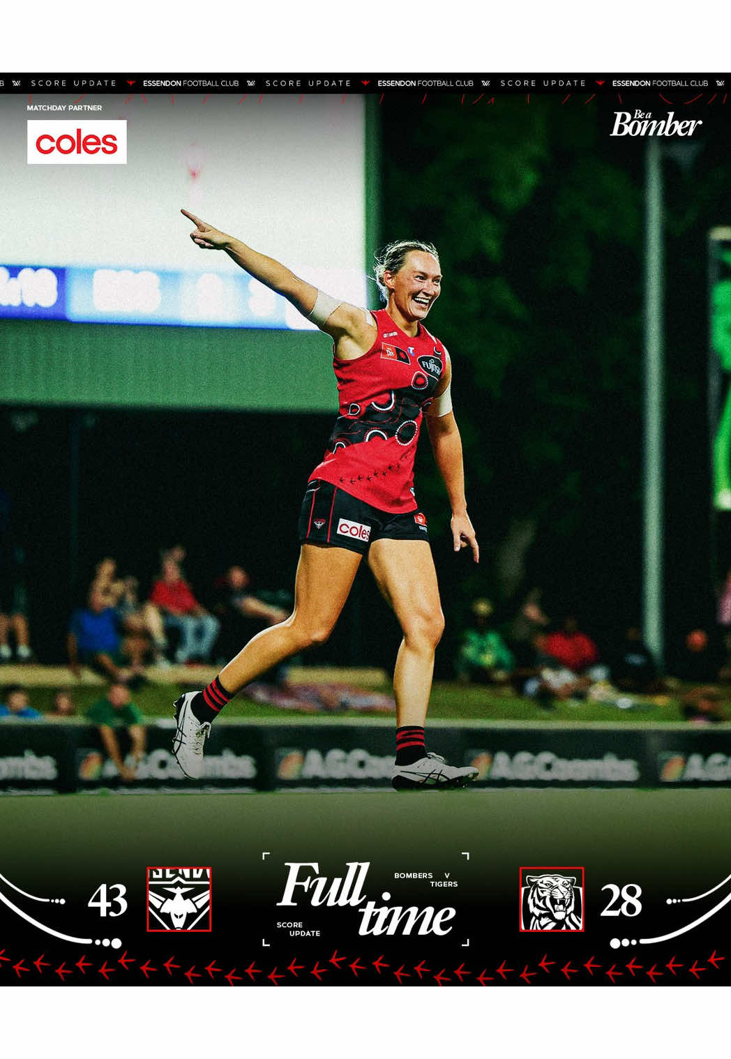 Big win by the Bombers at Dreamtime in Darwin to go 3-0. Richmond’s season looks over at 0-3. #aflw #afl #aussierules #afltiktok #WomensFootball 