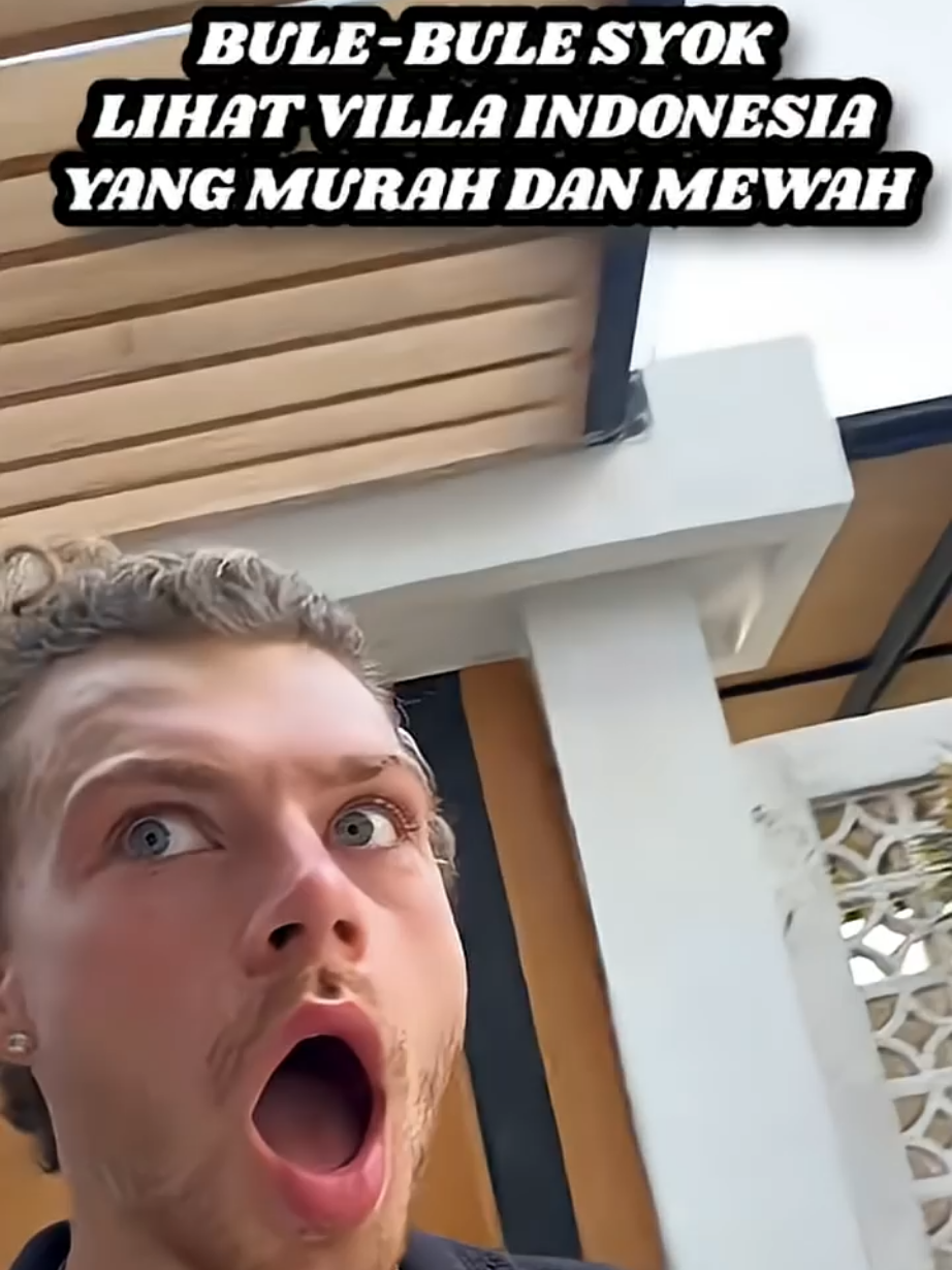 Reaksi bule lihat villa indonesia yang murah dan mewah #reaksibule #bule #orangindonesia #vila #penginapanmurah 