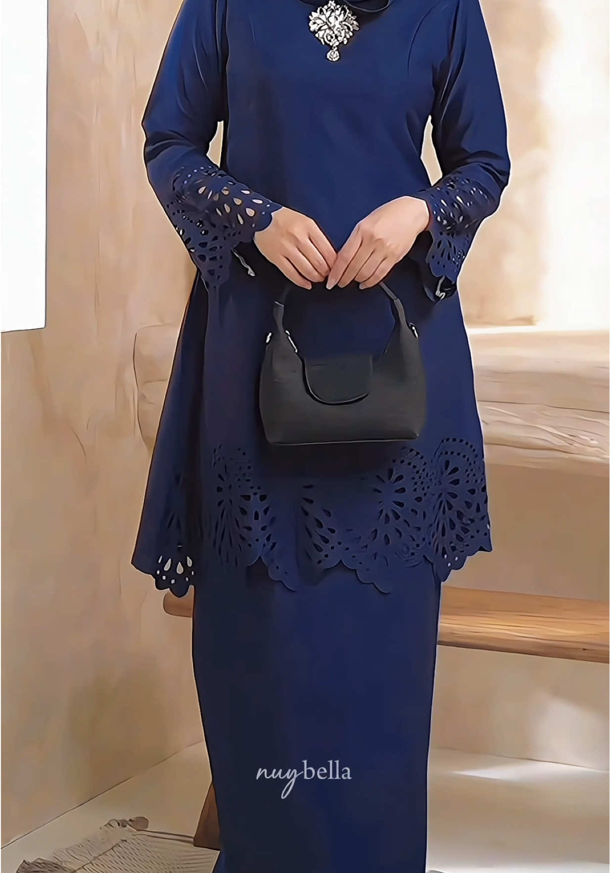 Cantiknya baju kurung riau kod navy blue ni 😍 #kurungriau #kurungcantik #kurungviral #bajukurung #fyp 
