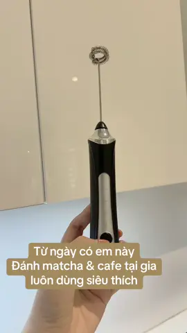 #máytạobọtđánhcafe Dùng thích lắm từ ngày có em này mân mê được nhiều món… Đánh cả kem muối, kem trứng uống cùng cafe 