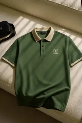 Polo shirt pria kemeja hijau kerah lengan pendek #kaosviral #kaospolo #gajiansale 
