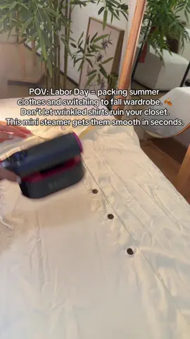 Cos it’s super light, portable and smooth wrinkles faster, especially kill bacteria and dust mites #steamiron #steamer #garmentsteamer #portableiron #tiktokshoplabordaysale     