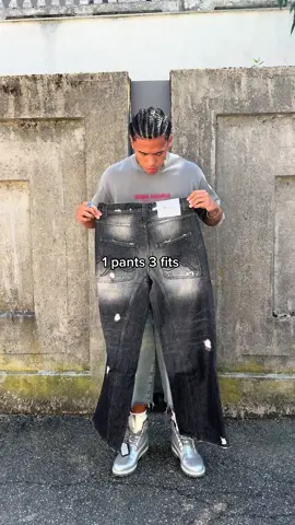 1 pants 3 fits ®️  #baggyjeans #baggy #jeans #outfitinspo #streetwear 