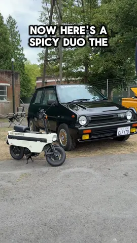 The Honda City Turbo 2 and its folding counterpart the Motocompo make for an iconic 80s duo. Take a quick tour of both of them with me #hondacity #jdm #hondamotocompo #rarecars #cartok 