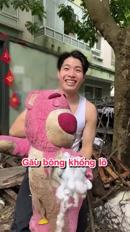 Tái sinh em gấu bông khổng lồ #cleanz #donnha 