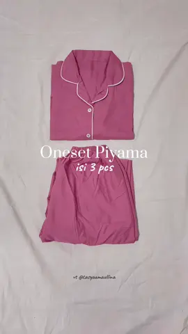 oneset piyama 100 k dapet 3pcs #oneset #bajutidur #onesetpiyama #piyamamurah #setelanpiyama 