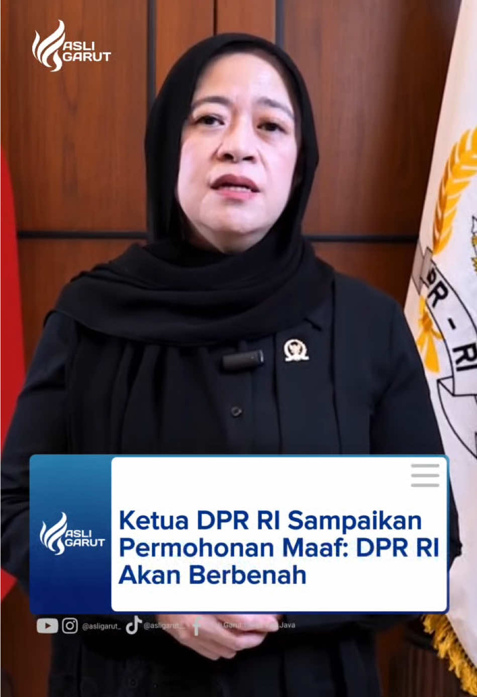 Ketua DPR RI, Puan Maharani menyampaikan duka cita atas wafatnya pengemudi ojek online Affan Kurniawan yang menjadi korban saat aksi demonstrasi pada Kamis {28/8/2025). Mewakili seluruh anggota dan pimpinan DPR RI, Puan meminta maaf apabila pihaknya belum dapat sepenuhnya menjalankan tugas sebagai wakil rakyat.
