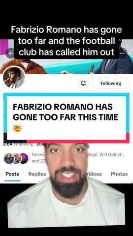 Fabrizio Romano has just been called out by a football club #football #fyp #Southampton #fabrizioromano #soccertiktok 