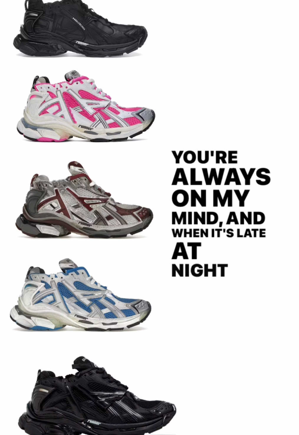 Always on my mind #runners #balenciaga #fyp #alwaysonmymind 