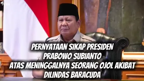 Jakarta – Presiden Republik Indonesia, Prabowo Subianto, akhirnya angkat bicara terkait insiden tragis yang menewaskan seorang pengemudi ojek online (ojol) setelah diduga terinjak kendaraan taktis Baracuda milik Brimob dalam aksi unjuk rasa yang ricuh di Jakarta. Dalam pernyataannya di Istana Negara, Presiden Prabowo menyampaikan rasa duka cita mendalam kepada keluarga korban. Ia menegaskan bahwa setiap nyawa rakyat Indonesia harus dihormati dan dilindungi oleh negara. > “Saya menyampaikan belasungkawa yang tulus. Tidak ada satu pun warga negara yang boleh kehilangan nyawa akibat tindakan aparat yang berlebihan. Negara harus hadir dan menjamin keadilan bagi semua pihak,” ujar Prabowo dengan nada tegas. Presiden juga meminta Kapolri untuk segera melakukan investigasi mendalam, transparan, dan akuntabel atas insiden ini. Ia menekankan bahwa tidak boleh ada impunitas bagi oknum aparat yang terbukti melakukan pelanggaran. > “Kita mendukung penuh Polri dalam menjaga keamanan, namun tindakan represif yang melampaui batas hukum tidak dapat ditolerir. Aparat penegak hukum harus menjadi pelindung rakyat, bukan sebaliknya,” tambahnya. Selain itu, Prabowo memerintahkan Menteri Koordinator Bidang Politik, Hukum, dan Keamanan (Menkopolhukam) bersama Komnas HAM untuk ikut serta memantau proses investigasi agar keadilan benar-benar ditegakkan. Pernyataan Presiden ini mendapat perhatian luas dari publik, terutama komunitas pengemudi ojol yang sebelumnya menggelar aksi solidaritas menuntut pertanggungjawaban pihak kepolisian. Kasus ini dipandang sebagai ujian awal pemerintahan Prabowo dalam menegakkan prinsip negara hukum, serta memastikan aparat negara tidak kebal hukum di tengah sorotan publik yang semakin kritis.