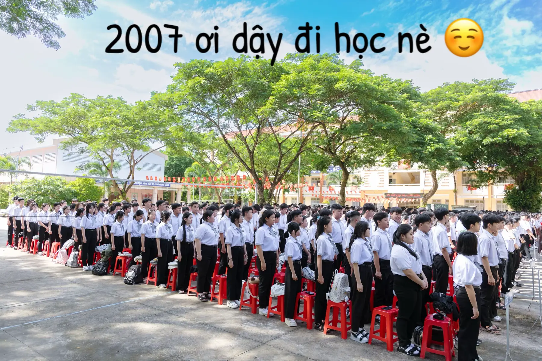 Trường THPT Ngô Văn Cấn  Lễ chào đón hs lớp 10 của trường 2025 