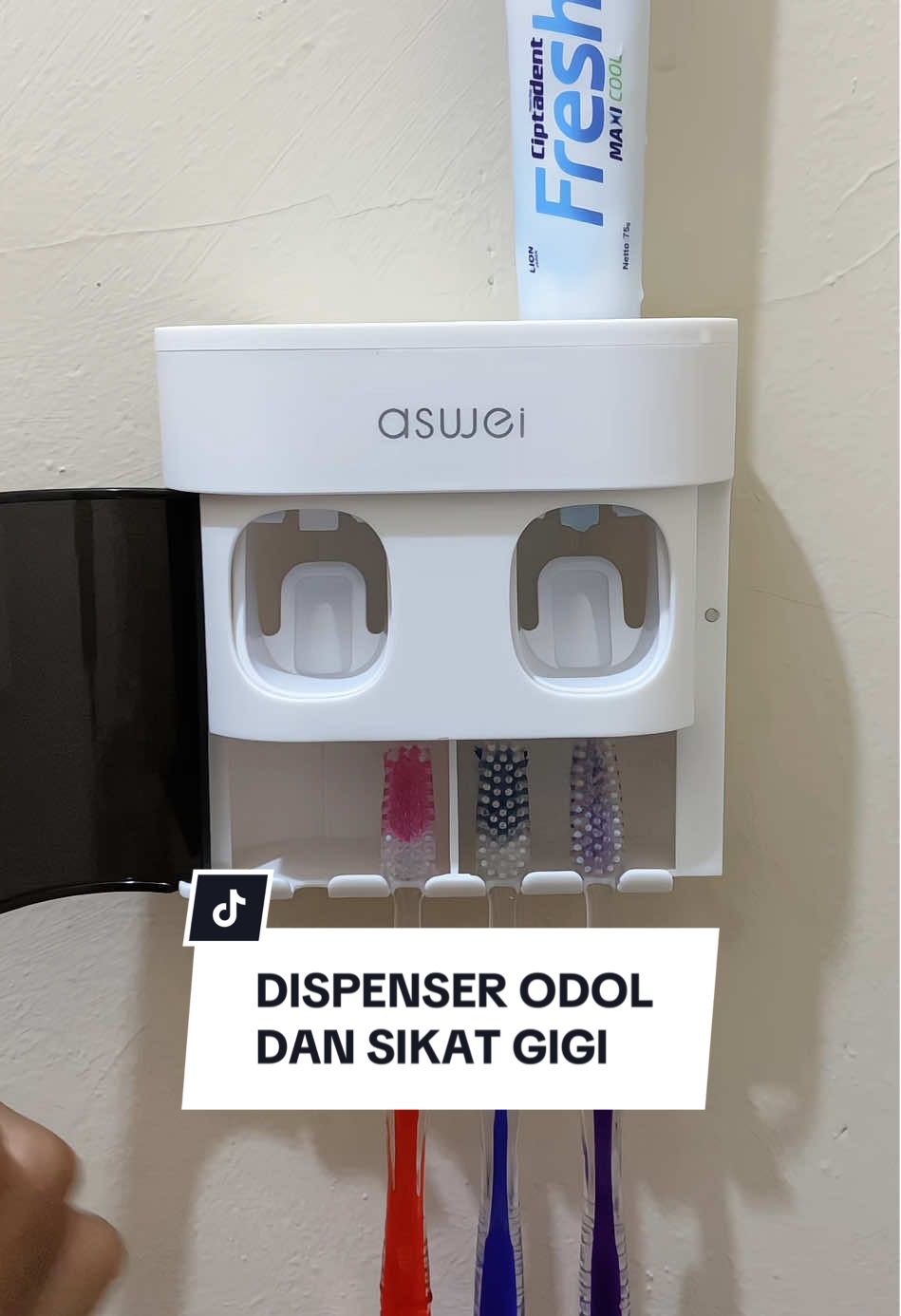 Dispenser odol dan sikat gigi  #despensersikatgigi #tempatpenyimpanansikatgigi #sikatgigi #odol #pastagigi 