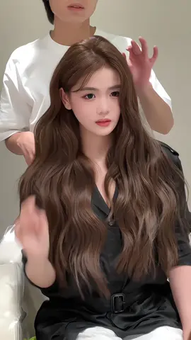 Nối 250 tép lông vũ 9D 70cm + nhuộm nâu mocha#noitoclongvu #noitoc #nhuomtoc #bìnhdương #tocdep 