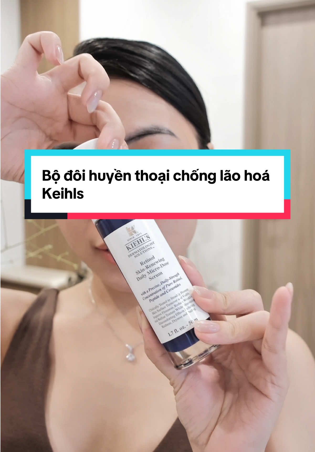 Thời đại của chống lão hoá ngược thì serum Kiehl's Retinol Micro Dose luôn dẫn đầu và kem dưỡng huyền thoại Ultra Facial Cream là bộ đôi hoàn hảo tui iuuuuuu <3 #kiehlsvietnam #kiehlspartner #skincare
