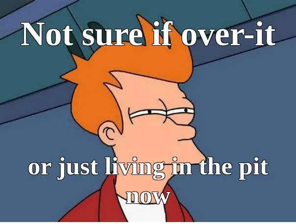 When life gives you lemons, move into the pit 🍋🤔 #OverIt #PitLife #ExistentialCrisis #FryMemes #MemeLife