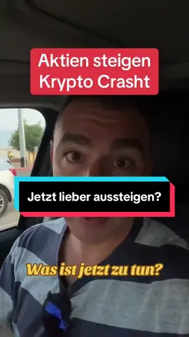 Der Aktienmarkt steigt in die höchsten Höhen und der Krypto Markt crashed. Wie kann das sein? Soll man jetzt lieber raus, oder was ist jetzt zu tun? Hier meine Einschätzung und was sie jedenfalls nicht tun sollte meiner Meinung nach. Was denkst du? #Kryptowährung #Bitcoin #xrp #Ethereum #Bullrun 