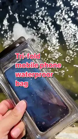 Tri-fold mobile phone waterproof bag airbag#fyp #Tiktok #foryou #foryoupage 