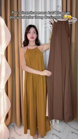 Sobrang gaganda ang lakas maka yayamanin at presko pa ang tela nya! ❤️#longdress #dressforwomen #dress #maxidress #fyp 