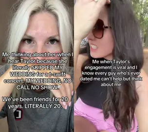 #duet with @Megan Kate Boyd #TaylorSwift  POV: your best friend RSVP’d ‘yes’ to your wedding but RSVP’d harder to Taylor Swift 💍➡️🎶 #SheChoseTaylor #NoShowBestie #SwiftieOverSpouse