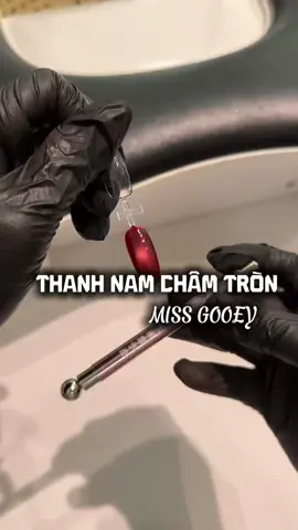 Nam châm tròn đẩy mắt mèo tròn #xuhuongtiktok #nail #nailart #namchammatmeo 