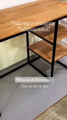Sua rotina merece essa mesa, moderna completa e funcional,Com prateleiras laterais para organizar tudo! LINK NA BIO:  NO PRIMEIRO COMENTÁRIO OU COMENTA QUERO  @achadosetendencias.shop2  @achadosetendencias.shop2  @achadosetendencias.shop2 ME SEGUE PRA MAIS ACHADOS  #MesaHomeOffice #Decoração #Utilidades #Organização #ShopeeAchados