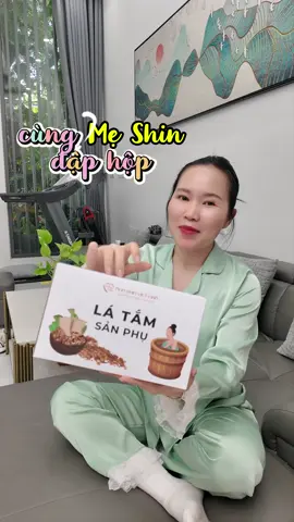 Cùng Mẹ Shin khui hộp lá tắm sản phụ sau sinh #latamdaodo #latamsausinh #ocumeshinmingin 