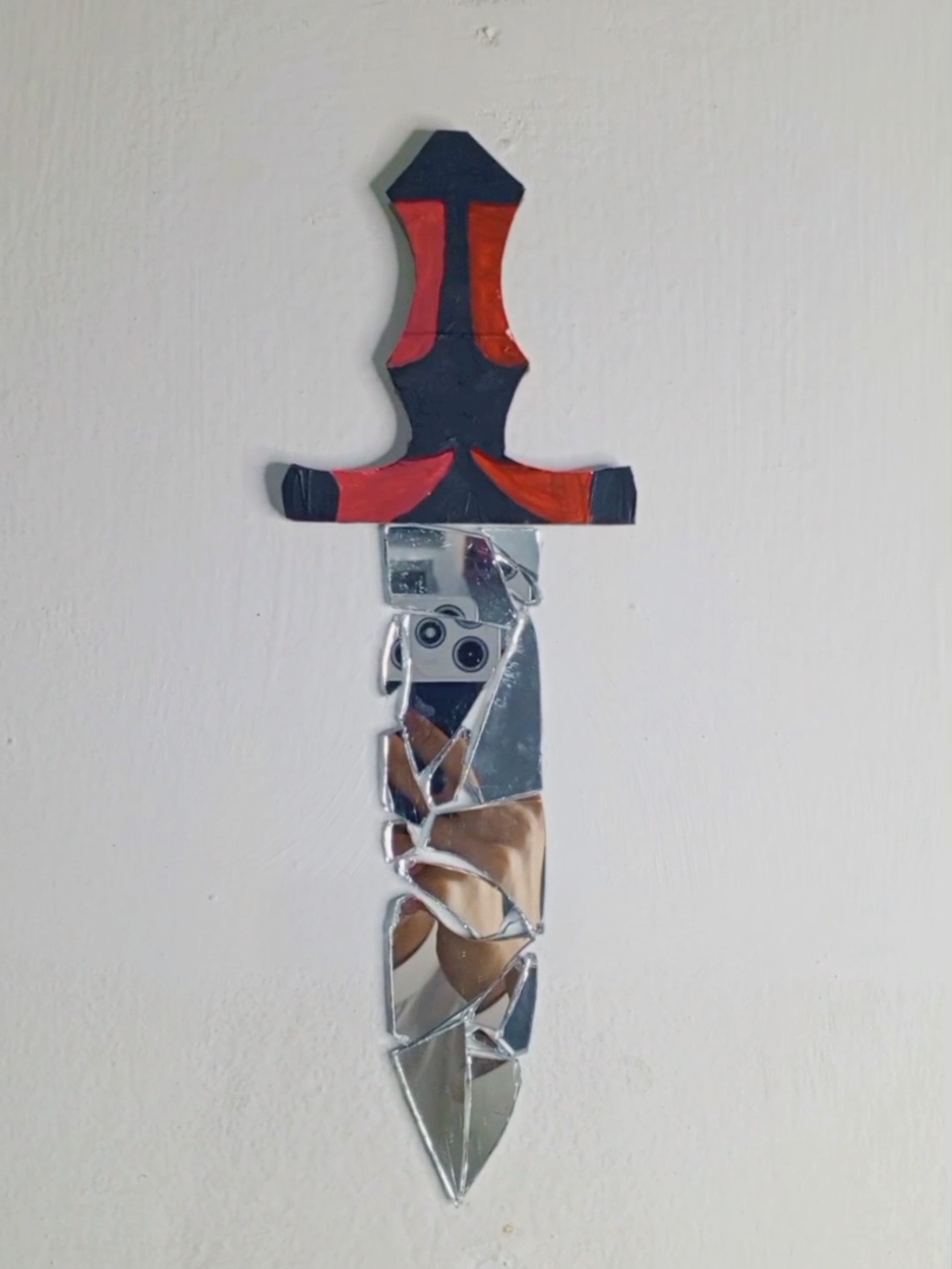 Diy wall sword ⚔️#idea #rell #decor 