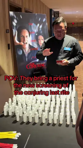 They said Annabelle was here… I said 👀 not me checking the exits first 😅 @Warner Bros. @The Conjuring #warnerbros #theconjuring #theconjuringlastrites 