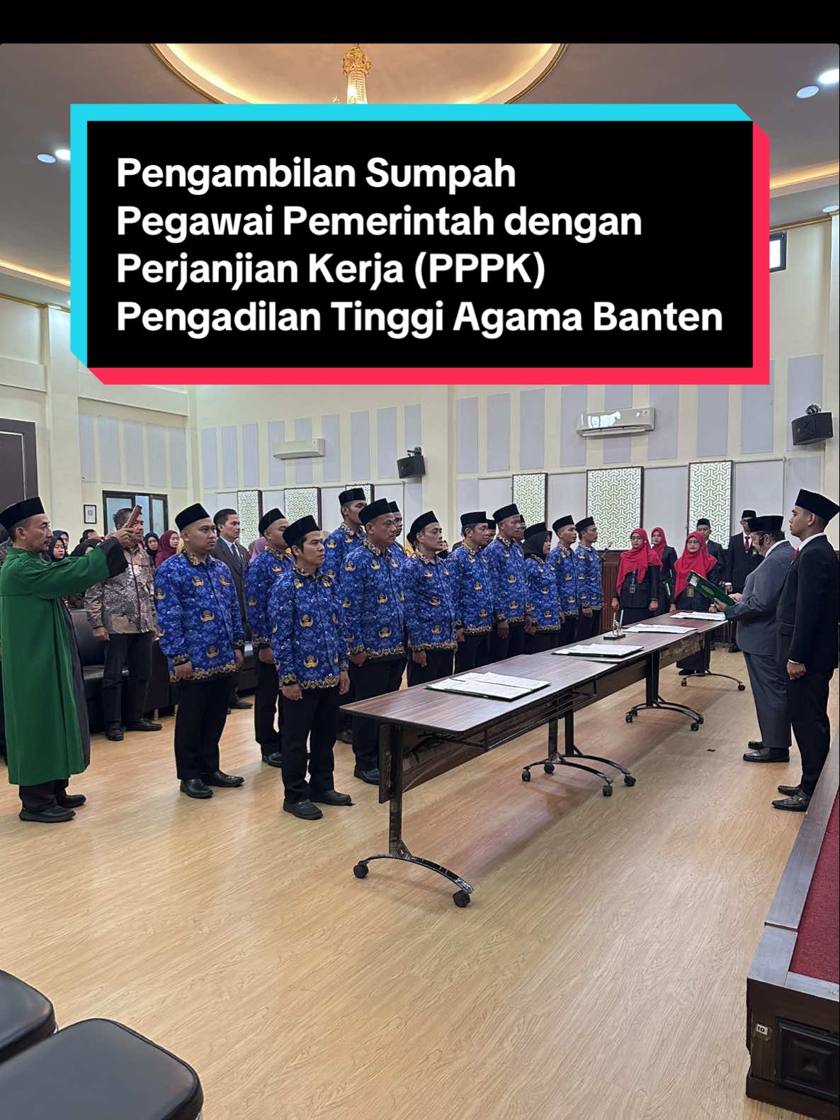 Pengambilan Sumpah Pegawai Pemerintah dengan Perjanjian Kerja (PPPK) Pengadilan Tinggi Agama Banten Tahun 2025