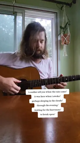 On waking with the rain - late summer  #guitar #music #rain 