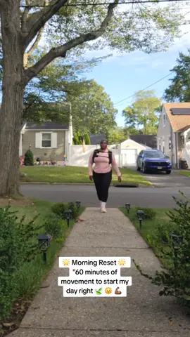 Starting my mornings with full hour walk keeps me grounded , energized and ready to take on the day . 🍃 🌞 💪🏾 Consistency is key and every step  counts towards and healthier , stronger me 💪🏾  #morningwalk #healthyhabits #dailymovement #selfcarejour #staymotivated 