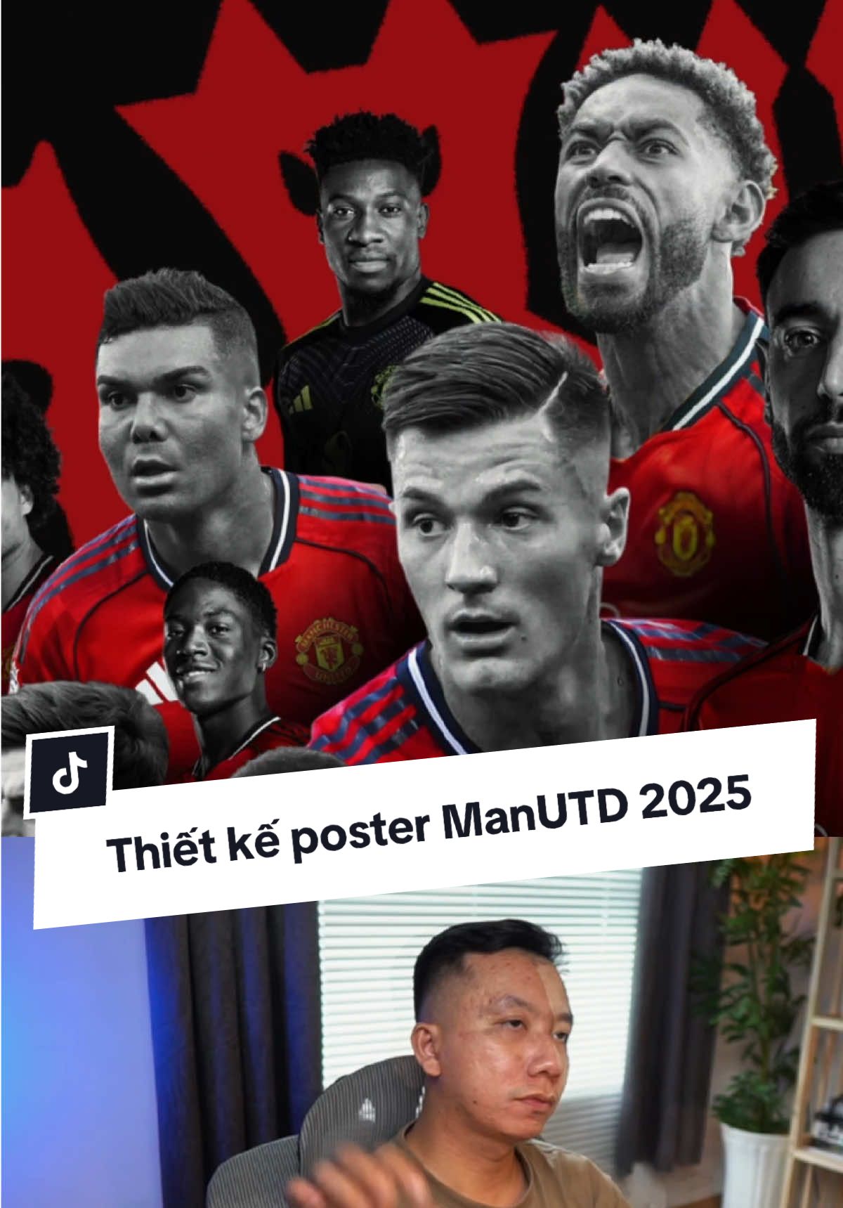 Thiết kế poster đội hình Manchester United mùa giải 2025 2026 #huyposter #posterbongda #posterdesign #posterstudio #manchesterunited 