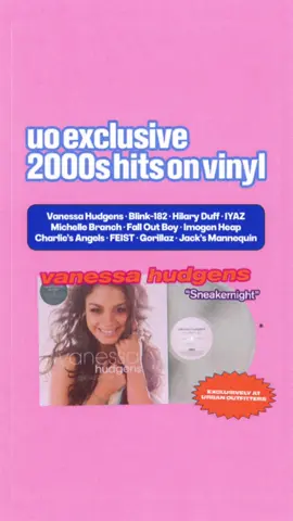 JUST DROPPED: a collection of some of your favorite 2000s hits pressed on vinyl exclusively at UO. Featuring icons like Hilary Duff, Blink-182, Vanessa Hudgens, Fall Out Boy and more! 💿 Link in bio (limited quantities – select titles available in select stores). #2000s #y2k #vinyl #urbanoutfitters