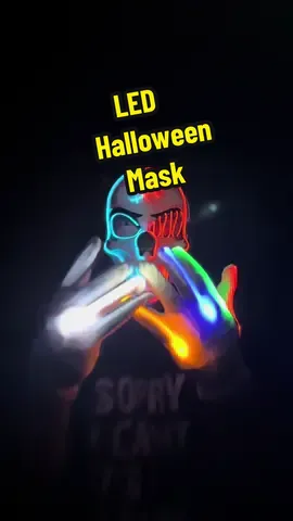 LED Halloween Scary Mask. Get it While it’s HOT🤡🤡 #mask #halloween #halloweenmask #ledmask #costume 