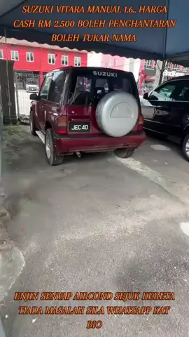 Good Condition  ✅100% Accident Free/100% ✅One Free  ✅Tip Top condition  ✅Air Cond Semua Sejuk ✅Keadaan Sempurna  ✅Engine Cantik  ✅Tayar Cantik ✅Tiada Kebocoran Minyak ✅Tiada Kemalangan kereta  ✅Siap Tukar Nama  ✅Penghantaran Seluruh Kawasan #keretamurah #keretaterpakai #keretamalaysia #suzukivitara #fyp 