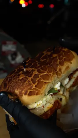 Williamsburg BK!!!!! The SPICY NICKY CHICKY PARM add Burrata Loosen your belt and unbutton your pants! You are going to be full after this one. #missionsandwich #sandwiches #lunchtime #dutchcrunch #delicious #brooklyn #food #spicy #hothoney #chickenparm #burrata #fyp #foodtiktok #tiktokfood