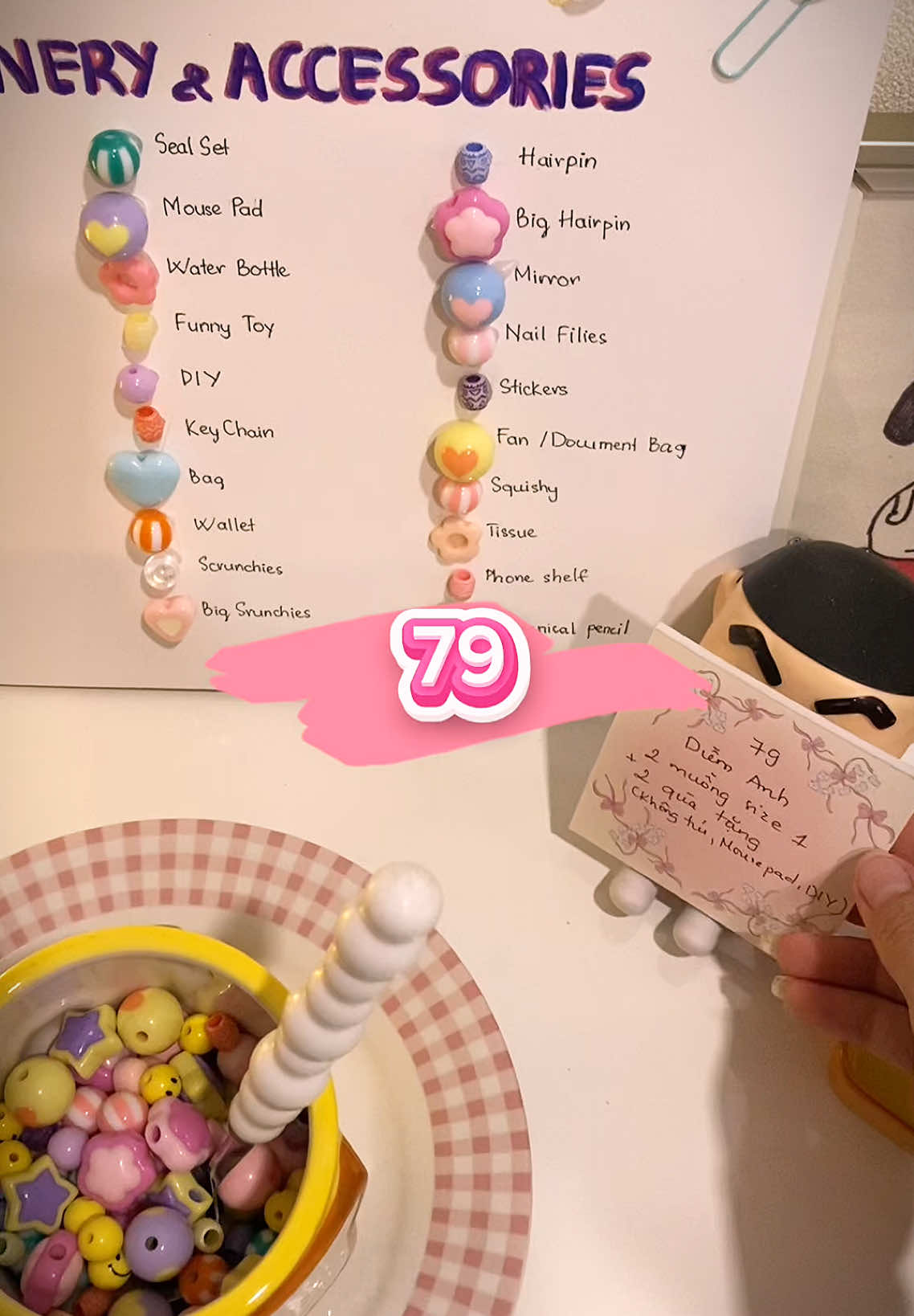 Cùng mình khui 2 muỗng nhaaa 🥄Đơn số 79 ạ cảm ơn bạn iu #xuhuong #luckyscoop #stationery #quatang #uninbybi 