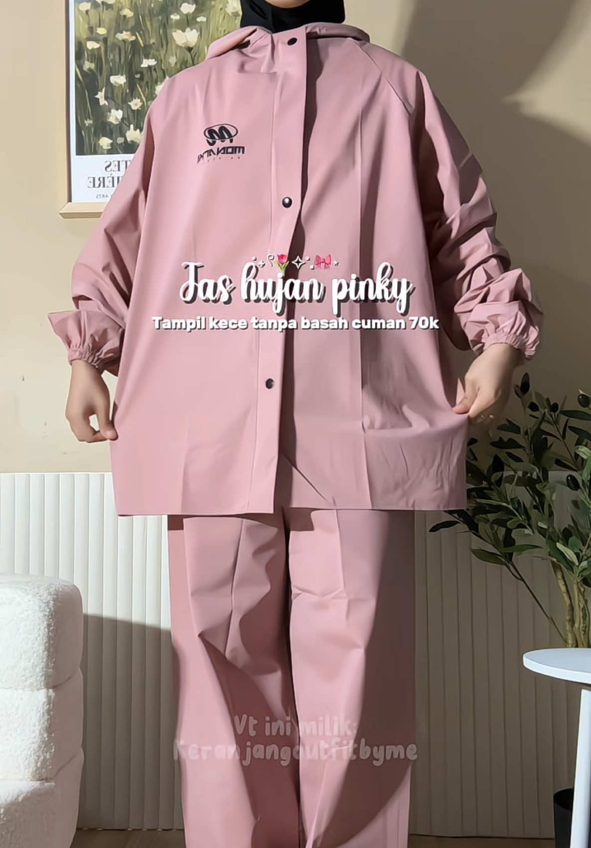 Musim hujan waktunya co jas hujan 🌨️🫶🏻🌷 #jashujan #jashujanmurah #bajuhujan #jashujandewasa #jashujanwanita 