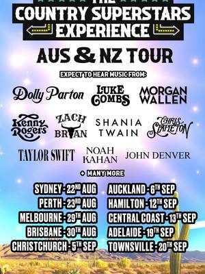 The Country Superstars Experience Is Coming To Australia & New Zealand! Grab Your Tickets Now 