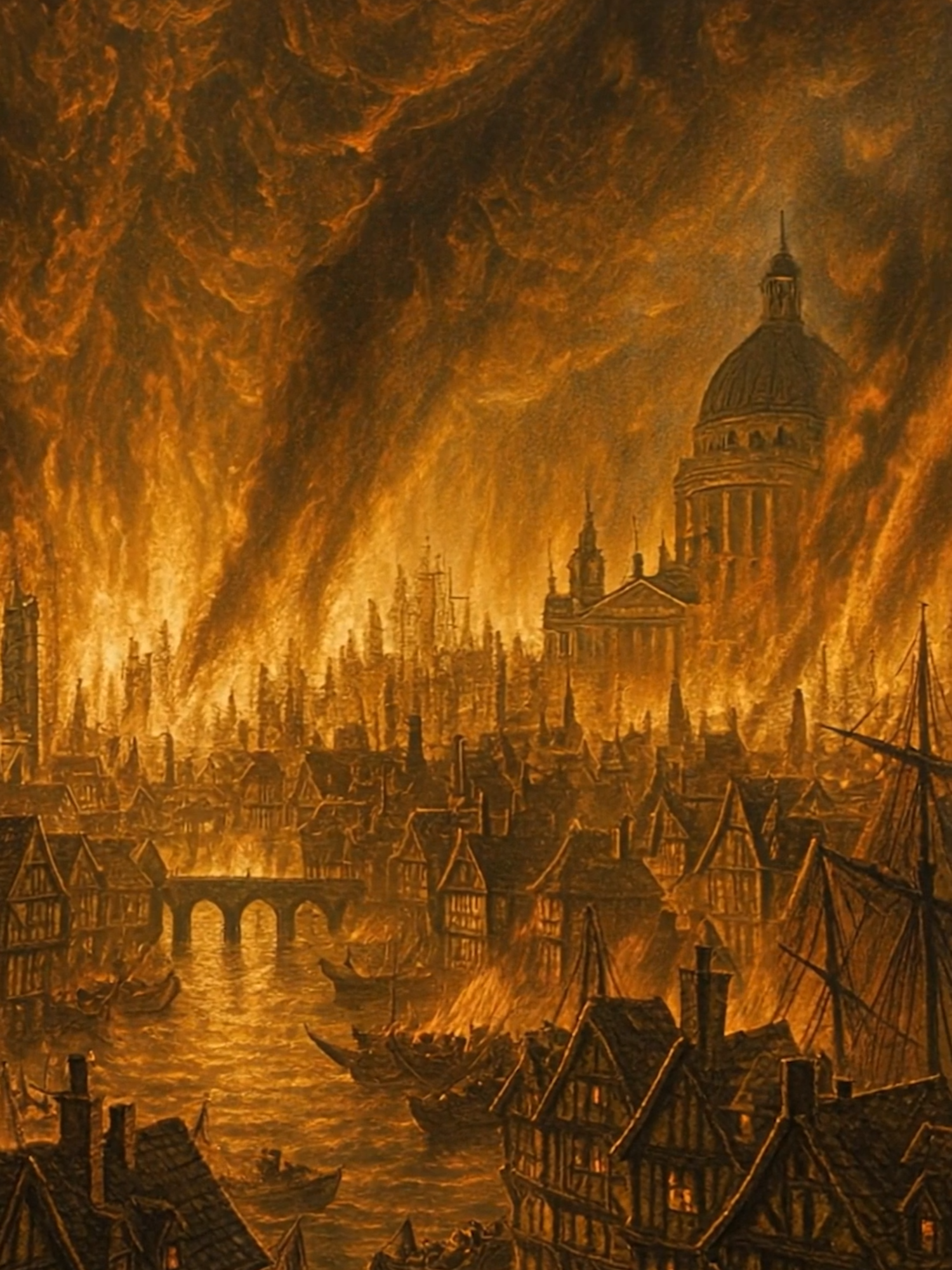 🔥 In September 1666, London burned for 4 days. 13,000 homes gone. Tens of thousands homeless. From the ashes rose Wren’s St Paul’s Cathedral...a city reborn. Would you have fought the flames or fled?