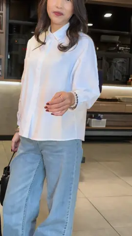 ขาวสะอาดสะอ้าน ใส่แค่นี้ดูดีแล้ว #เสื้อขาว #เสื้อคอปก ##เสื้อเชิ้ต##เสื้อใส่ออกงาน #เสื้อใส่ทำบุญ