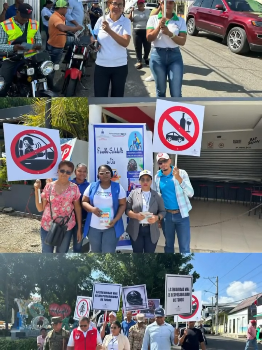 Realizan Caminata de conciencia para prevenir accidentes de tránsito en Loma de Cabrera y otros municipios Dajabón, República Dominicana.- Autoridades de la Dirección General de Tránsito y Transporte Terrestre (DIGESETT), La Dirección Provincia de Salud, y la Alcaldía municipal de Loma de Cabrera, llevaron a cabo una caminata de conciencia por las calles de éste municipio para disminuir los accidentes que en los últimos días han cobrado la vida de algunas personas por la alta velocidad y la falta de conciencia de algunos jóvenes. La Dirección Provincial de Salud de Dajabón, informó además que tras el inicio del año escolar, se está llevado a cabo una jornada de concienciación en todos los municipios de la provincia, con el objetivo de sensibilizar a la población sobre la importancia de conducir con precaución, especialmente porque muchos niños se trasladan a las escuelas en esta demarcación. ¡Cuidándonos a nosotros mismos, cuidamos también a los demás! En la actividad tanto el encargado provincial de la Digesett Teniente José Gil, (Wili) así como el alcalde Frank Rodríguez y La licenciada Albania Gómez de Salud Pública enfatizaron que están trabajando en conjunto para que los accidentes en Loma de Cabrera disminuyan y los mismos no sigan llevando luto a las familias, al tiempo que destacaron que se están llevando planes preventivos en las diferentes calles y barrios de Loma Cabrera y pidieron a los conductores de motocicletas y vehículos a ser consientes. #saludpublica #digesettrd #alcaldia #salud #transito 