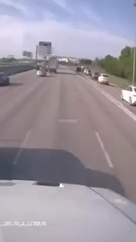 18 wheeler crash caught on dash cam yesterday 😬 | #ONLYinDADE