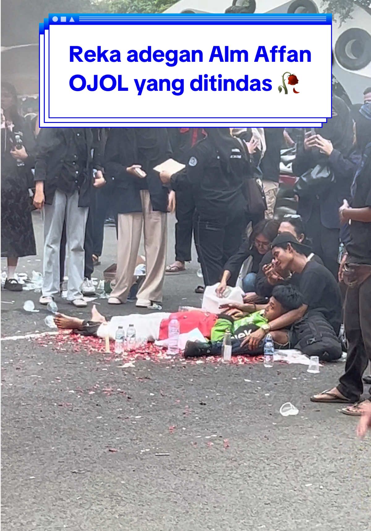 Innalillahi wa inna illaihi rojiun, turut berduka cita dari warga tangerang untuk Alm Affan🥀  #wargatangerang #tangerang #demo #demodpr #ojol #affan #demoindonesia #brimob 