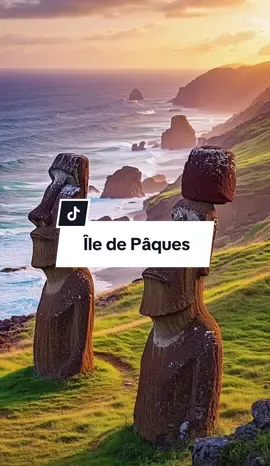🗿 Qui a construit les Moaï de l’île de Pâques ?   Des statues géantes, certaines enterrées avec des symboles mystérieux…   Simple culte, ou message perdu ?   #iledepaques #moai #mystere #histoire #enigme #civilisation #statue #pacifique #ApprendreSurTikTok #pourtoi 