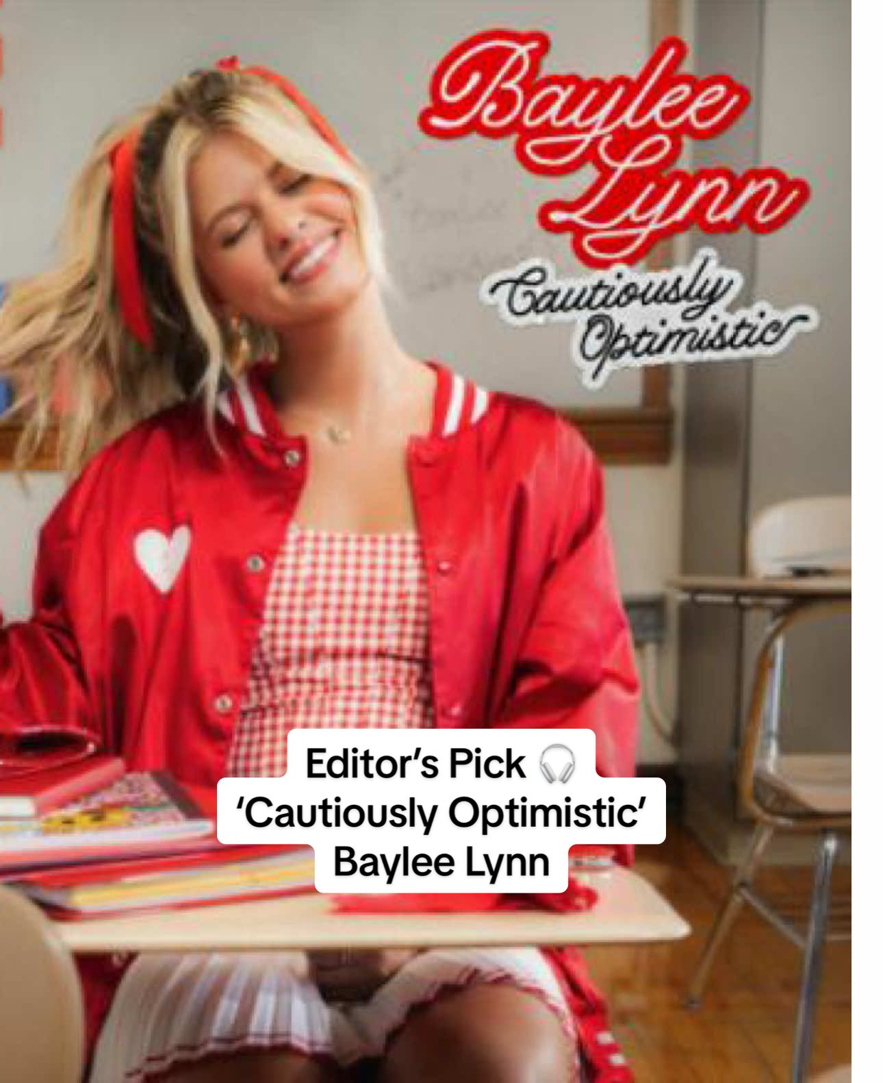 For all the girls who see red flags through rose-colored lenses! ❤️🎧💋 Billboard’s Jason Lipshutz’s Editor’s Pick is ‘Cautiously Optimitic’ by Baylee Lynn  #newmusic #music #countrymusic #countrypop #newrelease #newmusicfriday #musicrecommendations 