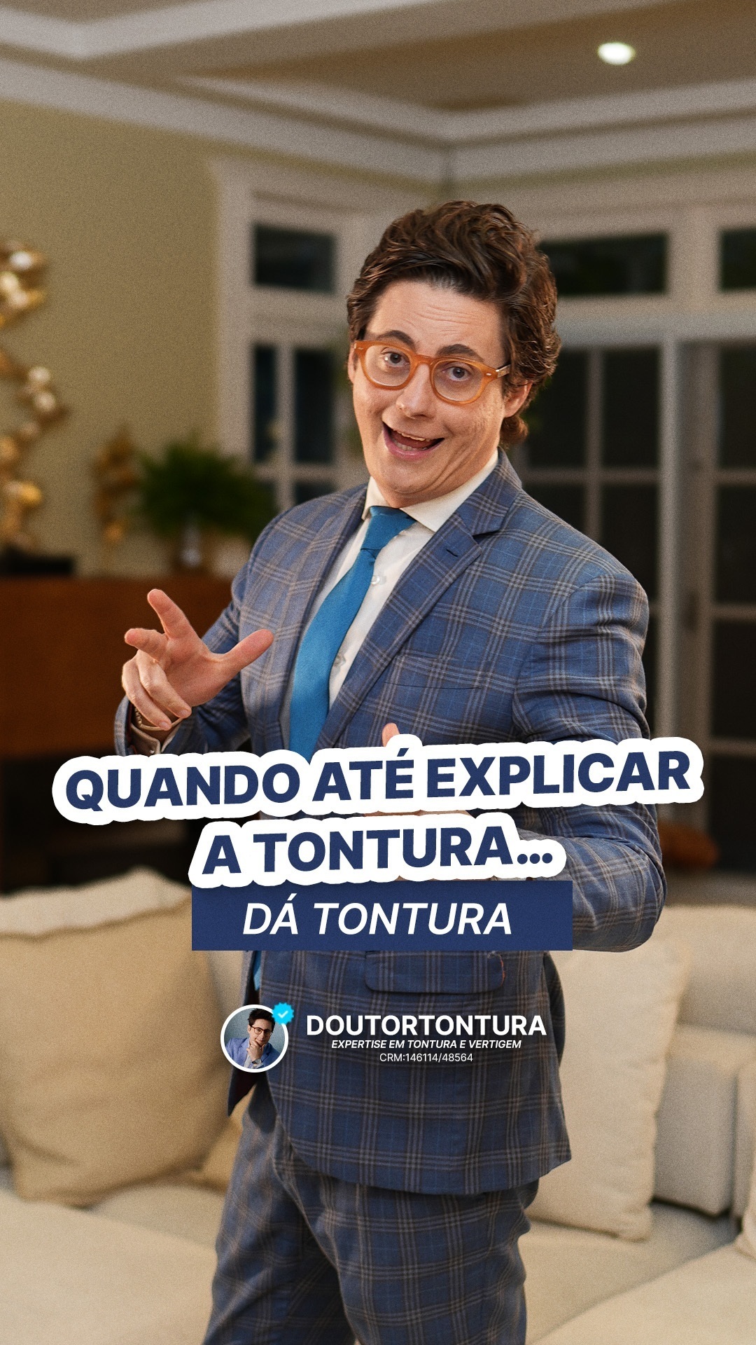 Tontura estranha que não te derruba? Você se sente inseguro para andar, piora em shoppings, farmácias, igrejas ou mercados… mas nunca chega a cair? Isso pode ser TPPP (Tontura Postural Perceptual Persistente). A boa notícia é que tem tratamento com o cuidado certo, sua vida pode voltar ao normal. Não ignore esses sinais. Busque ajuda! Já sentiu algo parecido? Conta nos comentários como é a sua tontura. Dr. Saulo Nader - CRM 146114 / RQE 48564 #TPPP #Tontura #Vertigem #Labirintite #Neurologia #SaúdeDoLabirinto #Equilíbrio #DoutorSauloNader #Saúde #QualidadeDeVida #TratamentoCorreto #TonturaEstranha #Neurologista